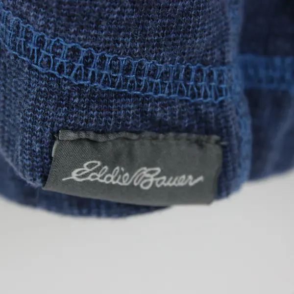 Eddie Bauer Men's Blue Quarter-Zip Pullover Sweater 2XL