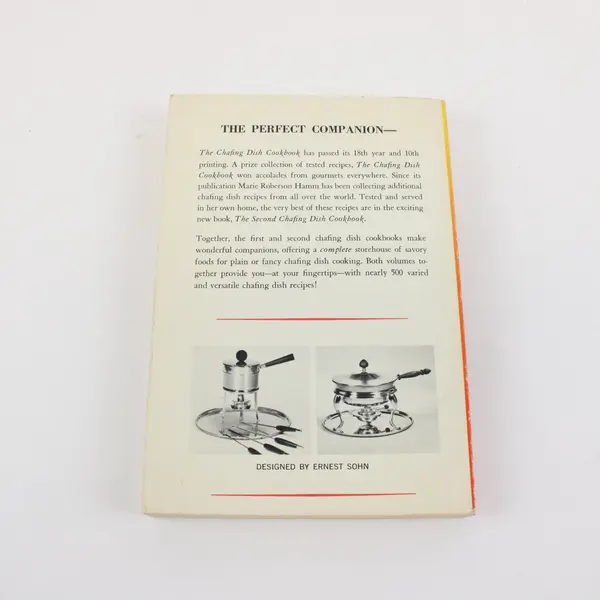 Vintage (1969) The Second Chafing Dish Cookbook SC, Marie Roberson Hamm 