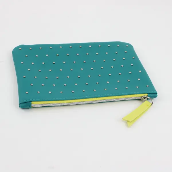 IPSY 100th Teal Studded Glam Bag Pouch Clutch