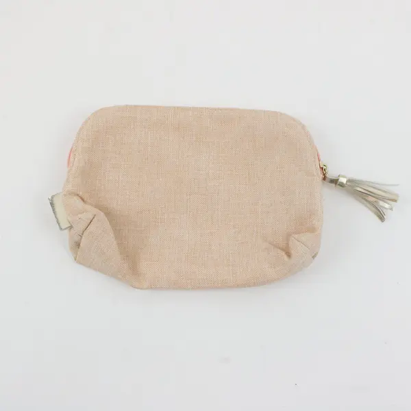 Sephora Peach Makeup Bag Cosmetic Pouch Zipper Travel Organizer