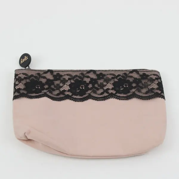 Ipsy Glam Bag February 2018 Cream Black Lace Cosmetic Makeup Pouch