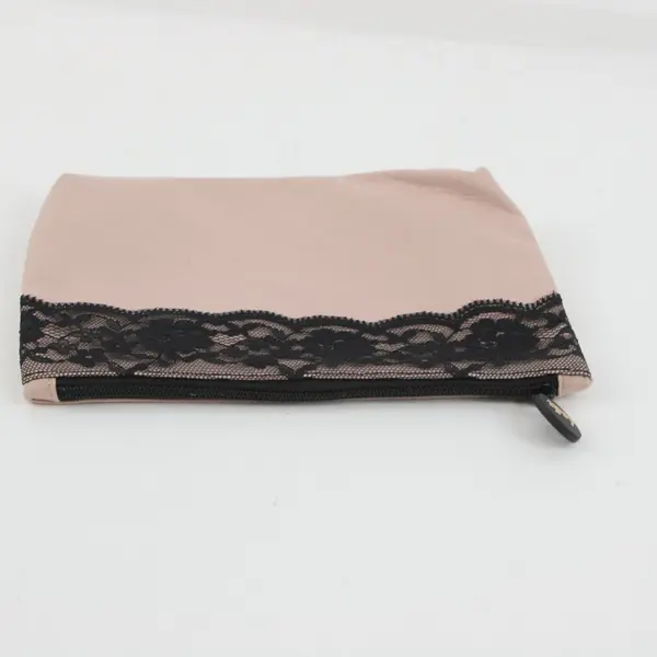 Ipsy Glam Bag February 2018 Cream Black Lace Cosmetic Makeup Pouch