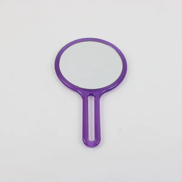 Purple Double-Sided Magnifying Handheld Vanity Mirror