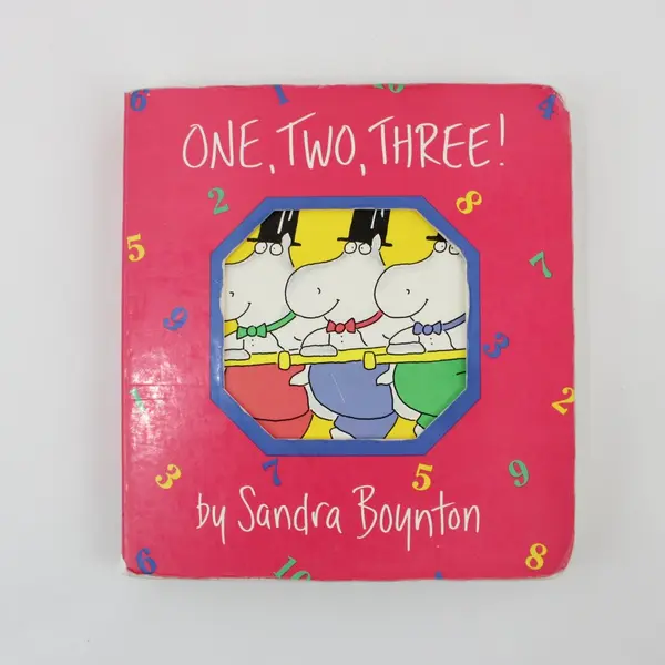 Vintage Sandra Boynton One Two Three! Counting Board Book 1993 1st Printing 