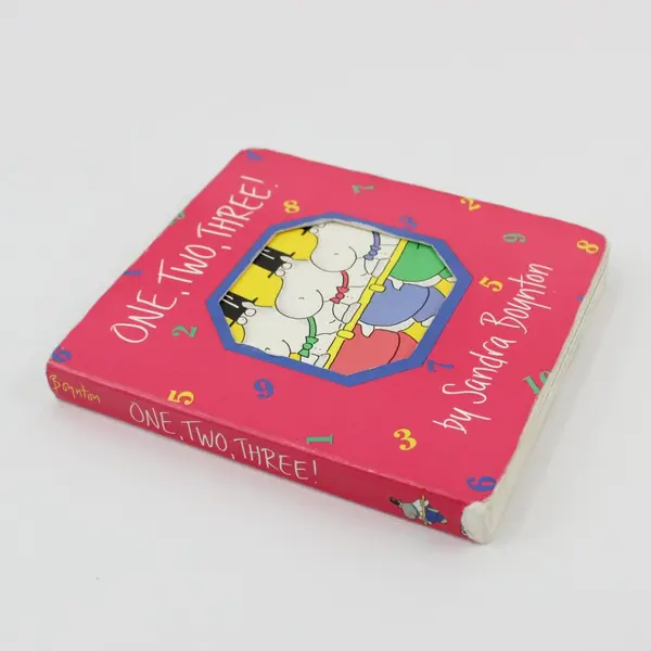 Vintage Sandra Boynton One Two Three! Counting Board Book 1993 1st Printing 