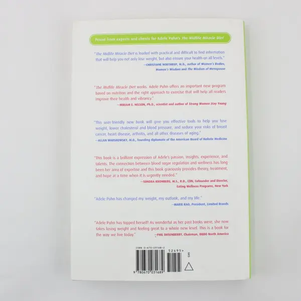 Midlife Miracle Diet When Your Diet Doesn't Work Anymore Adele Puhn 2003 HC DJ