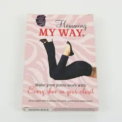 Hemming My Way No Sew Adhesive Hem Snaps for Jeans Pants 24 Piece