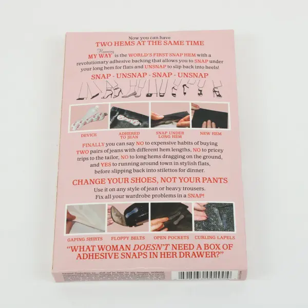 Hemming My Way No Sew Adhesive Hem Snaps for Jeans Pants 24 Piece