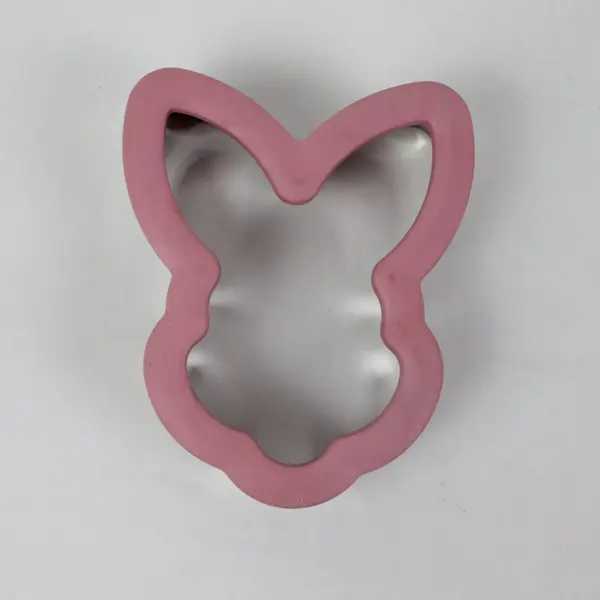 Wilton Comfort Grip Bunny Cookie Cutter Pink 4.5 Inch Easter