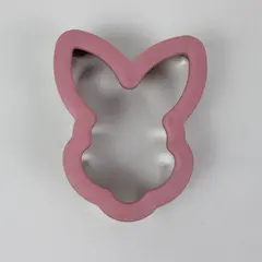 Wilton Comfort Grip Bunny Cookie Cutter Pink 4.5 Inch Easter