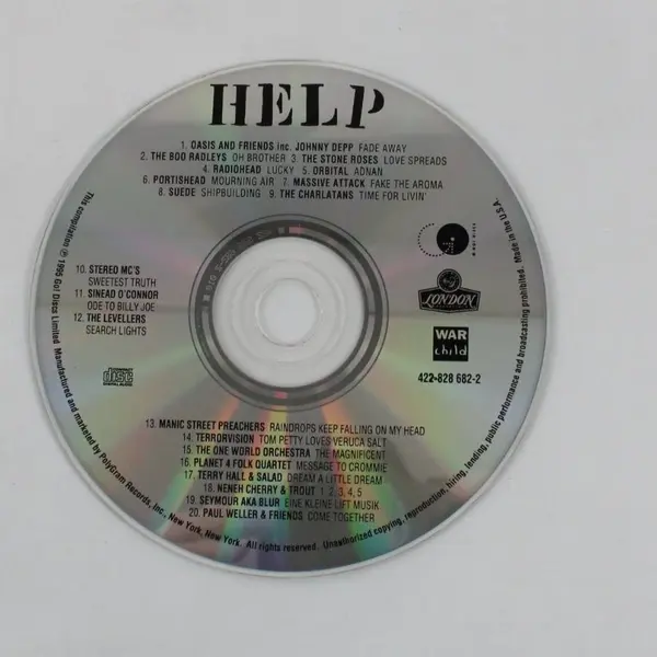 War Child HELP Various Artists Charity Compilation CD Jewel Case