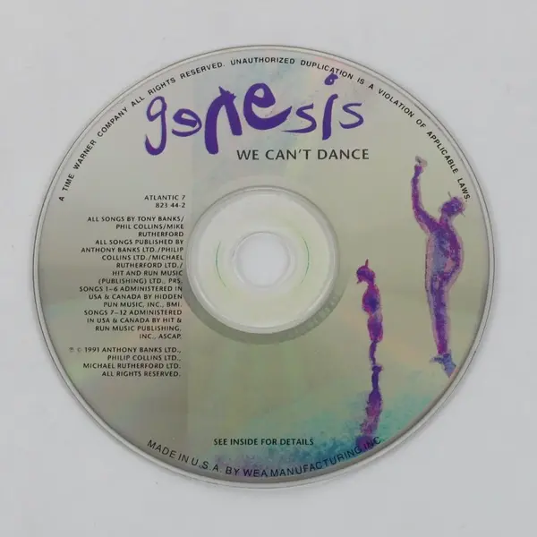 Genesis We Can't Dance CD 1991 Atlantic 7 82344-2 Jewel Case