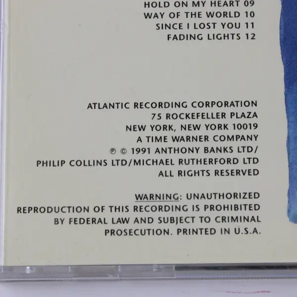 Genesis We Can't Dance CD 1991 Atlantic 7 82344-2 Jewel Case