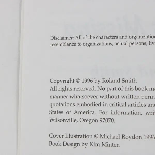 Amy's Missing Roland C. Smith Youth Sleuths Paperback Mystery