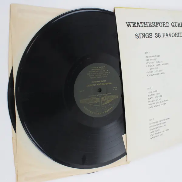 Weatherford Quartet Sings 36 Favorites Volume 2 12" Vinyl Record