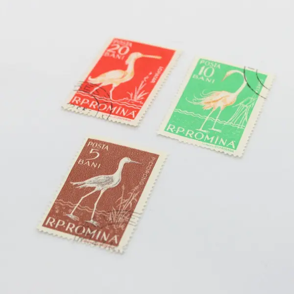 Lot of 3 Romania 1957 Water Birds Stamps Scott #1194-1196 Used