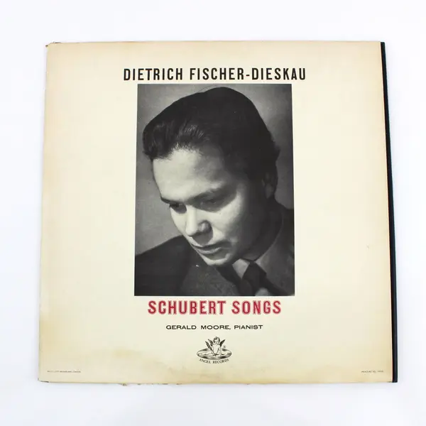 Angel Records ANG35624 Schubert Songs D Fischer-Dieskau G Moore 12in Vinyl LP