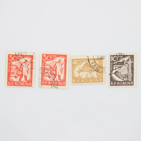 Lot of 10 Romania 1960s Development Postage Stamps Used