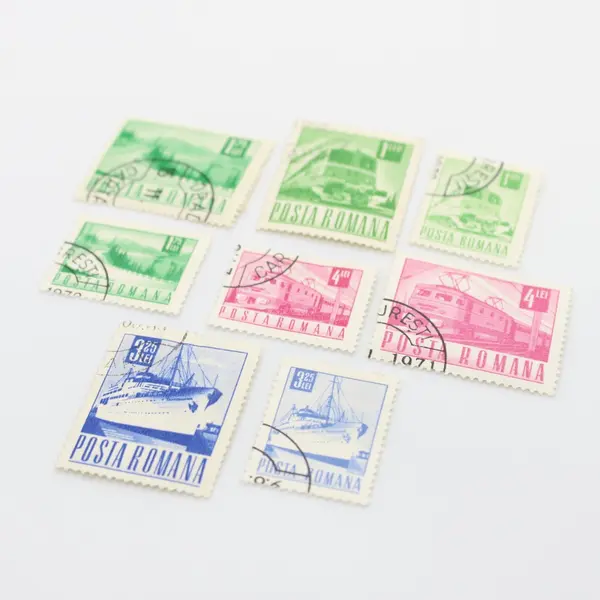 Lot of 8 Romania Transportation Stamps 1969-1971 Used