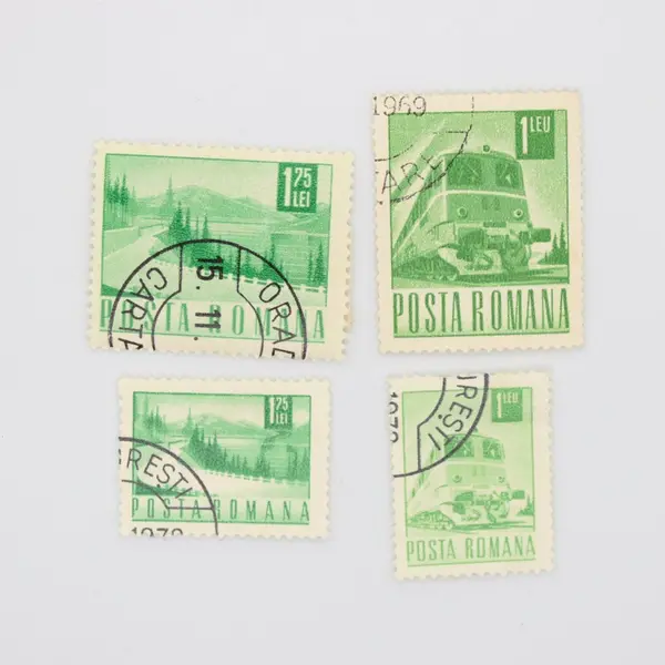 Lot of 8 Romania Transportation Stamps 1969-1971 Used