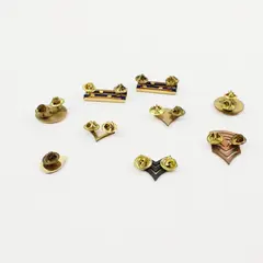 Lot of 9 Assorted Military Lapel & Collar Pins Operation Desert Storm Militaria