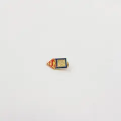 Superman Gold Tone Commemorative Pin Medal Collectible Red Gold Shield