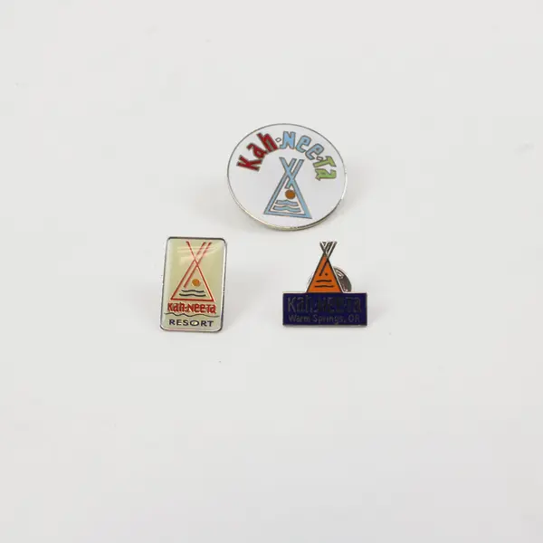 Lot of 3 Kah-Nee-Ta Lapel Pins Collectible Pinbacks