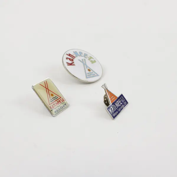 Lot of 3 Kah-Nee-Ta Lapel Pins Collectible Pinbacks