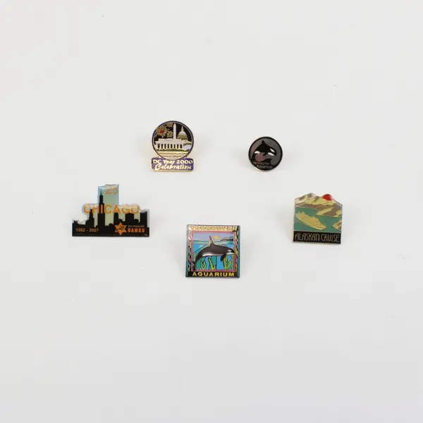 Lot of 5 Pins Vancouver Aquarium Alaskan Cruise Chicago JCC Maccabi DC 2000