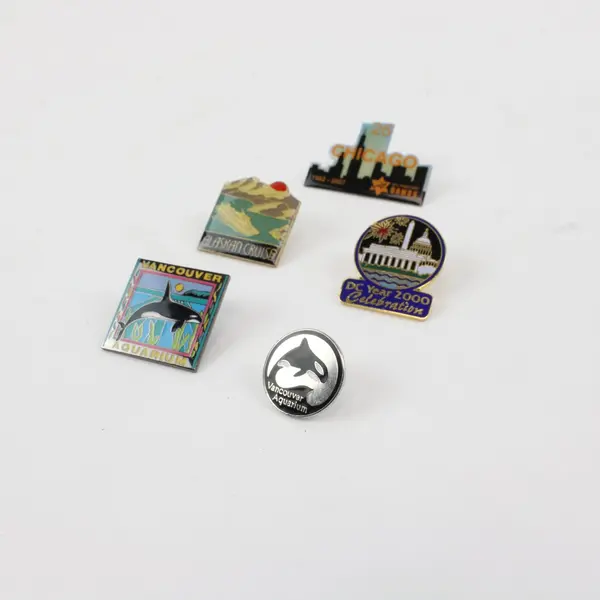 Lot of 5 Pins Vancouver Aquarium Alaskan Cruise Chicago JCC Maccabi DC 2000
