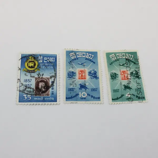 Set of 3 Ceylon Sri Lanka Scott #334-336 Stamps 1957 Used