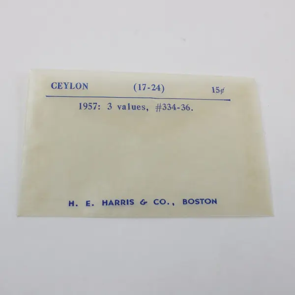 Set of 3 Ceylon Sri Lanka Scott #334-336 Stamps 1957 Used