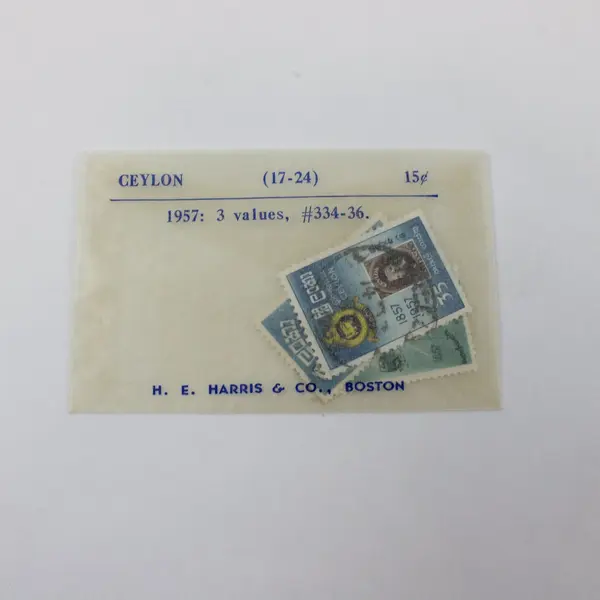 Set of 3 Ceylon Sri Lanka Scott #334-336 Stamps 1957 Used
