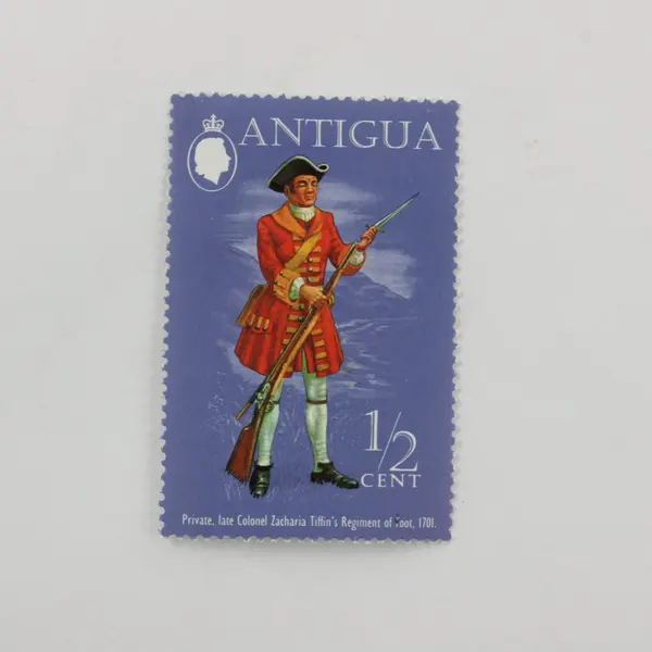 Antigua 1971 Military Uniforms 1/2c Set of 4 Postage Stamps