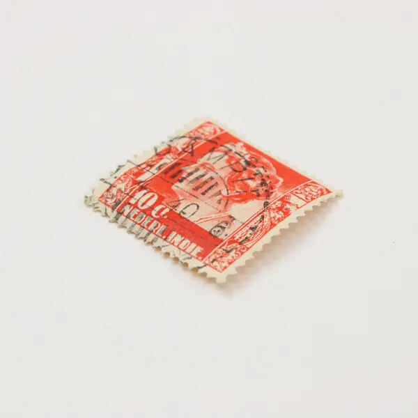 Netherlands Indies Queen Wilhelmina 10 C Red Used Postage Stamp
