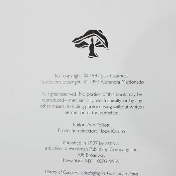Portobello Cookbook Jack Czarnecki 1997 Hardcover Artisan Mushroom Cookbook