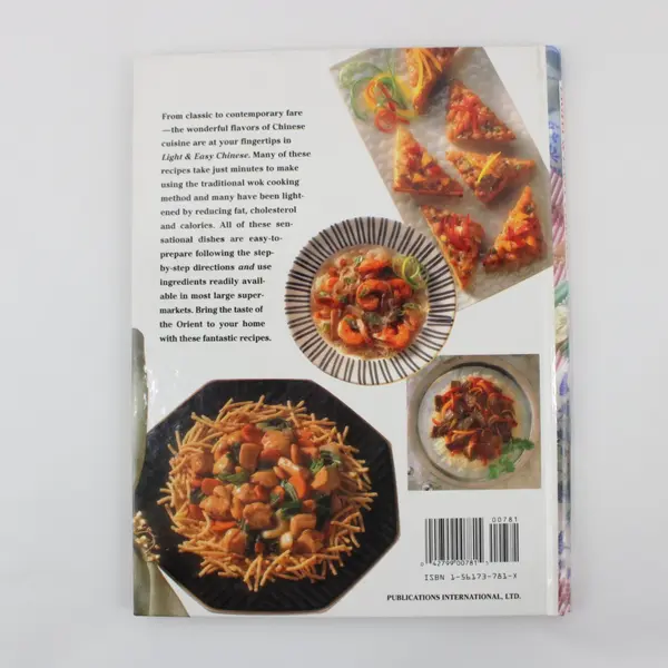 Light & Easy Chinese With Quick Wok Cooking Cookbook 1992 Spiral Bound HC