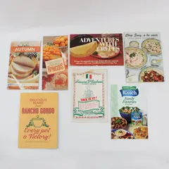 Lot of 7 Assorted Vintage Recipe Booklets including a Chinese one 