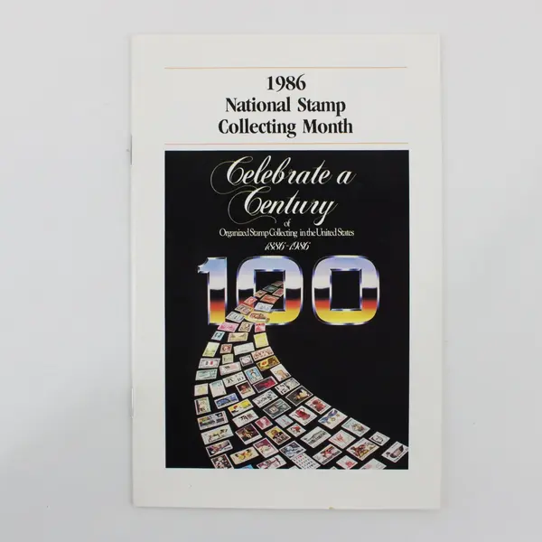 USPS 1986 National Stamp Collecting Month Catalog & 1968 Rates Poster #181