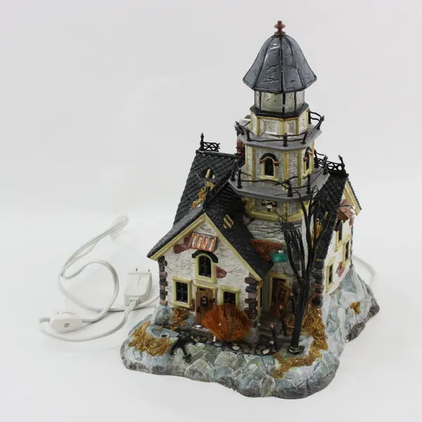Department 56 Snow Village Halloween Shipwreck Lighthouse #55088 As-Is