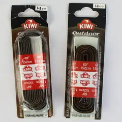Lot of 2 NIB Kiwi Outdoor 60" Brown Olive and Brown Black Shoelaces 7-8