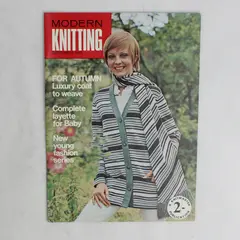 Vintage Modern Knitting Magazine Machine Knitting September 1969 For Autumn