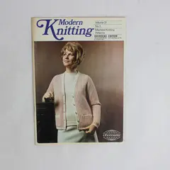 Vintage Modern Knitting Magazine Machine Knitting March 1971