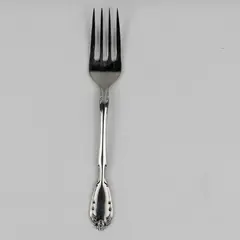 Noritake Serenade Pattern Med Cold Meat Serving Fork 18/8 Stainless 8.5 Inches