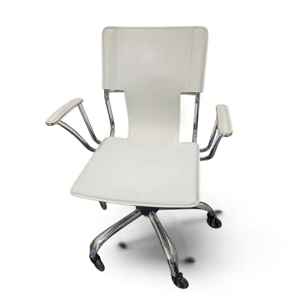 Dorado White Faux Leather Office Chair SKU 24334327 - Local Pickup Only