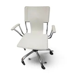 Dorado White Faux Leather Office Chair SKU 24334327 - Local Pickup Only