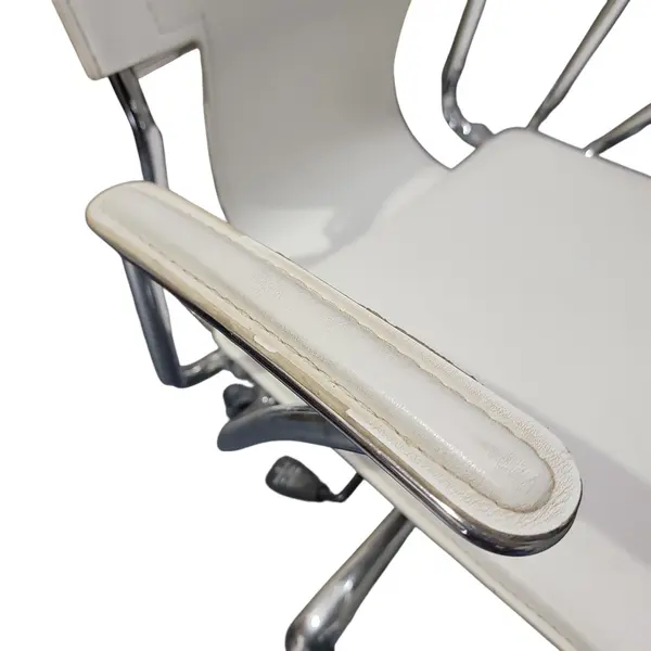 Dorado White Faux Leather Office Chair SKU 24334327 - Local Pickup Only