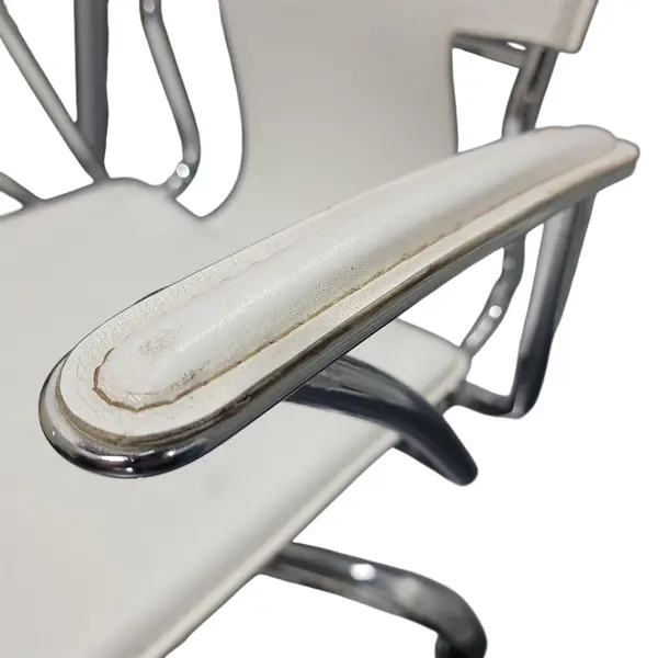 Dorado White Faux Leather Office Chair SKU 24334327 - Local Pickup Only