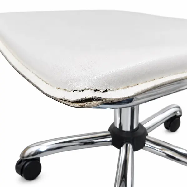 Dorado White Faux Leather Office Chair SKU 24334327 - Local Pickup Only