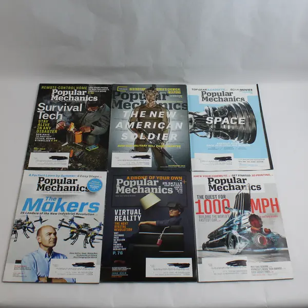 Lot Of 6 Popular Mechanics Magazine Dec/Jan March April May June July/Aug 2014